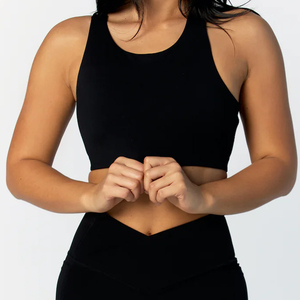 Ensemble de vêtements de yoga et de fitness de qualité supérieure, dernière mode, shorts et ensembles élégants, soutien-gorge de sport dos nu et shorts courts pour la salle de sport - Product Image 4