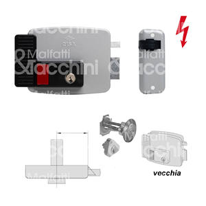 <b>ELECTRIC</b> <b>LOCK</b> apply detached cylinder 12V AC CE <b>for</b> <b>doors</b> with self-locking latch button Open latch Figure - Product Image 1