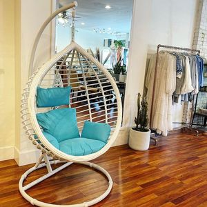 Vente rotin suspendu Patio balançoire oeuf chaise en osier meubles de jardin chaises d'extérieur à vendre avec expédition rapide - Product Image 2