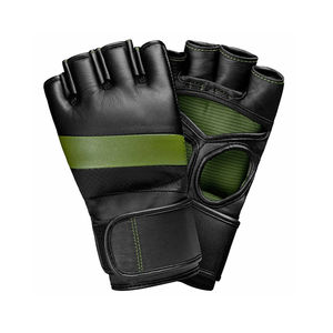Meilleur prix Gants MMA de boxe demi-doigt pour hommes Service OEM Gants de poinçonnage en PU Fabriqués au Pakistan Matériau PVC - Product Image 5