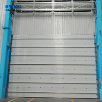 Puertas seccionales de acero automáticas con abridor de seguridad, eficientes, precio de fábrica con motor
