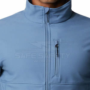 เสื้อแจ็กเก็ตมีฮู้ดผู้ชายกันน้ำคอตั้งปรับแต่งได้สำหรับฤดูหนาวกลางแจ้งการเดินป่าและปีนเขา - Product Image 5