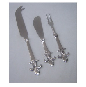 Juego de artículos planos simples de 3 cubiertos de lujo chapados en doble tono de acero inoxidable para regalos con la más alta calidad a toda la tasa de venta - Product Image 3