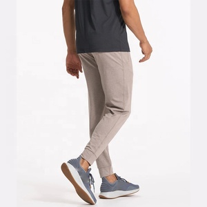 Customized Elastic Waistband Comfortable Knit Fabric <b>Jogger</b> <b>Slim</b> <b>Fit</b> Rib Cuff Zipper Pocket Cotton Elastane <b>Jogger</b> Pant <b>Men</b> - Product Image 2