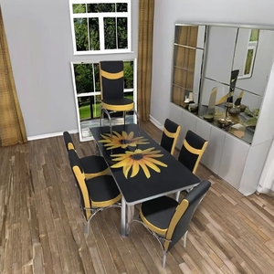 ชุดรับประทานอาหารแบบยืดได้ทันสมัยเฟอร์นิเจอร์ภายในบ้านทำจากไม้ปรับได้สำหรับห้องนั่งเล่นห้องนอนอพาร์ทเมนต์โรงแรมวิลล่าดีไซน์ทันสมัย - Product Image 1