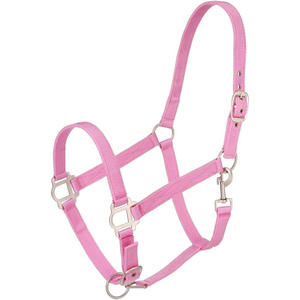 Licol pour cheval en nylon robuste avec mentonnière rembourrée réglable et mousqueton, accessoires d'équitation - Product Image 4