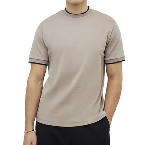 Ropa Casual Vintage, Camiseta de Algodón 100% Jersey de Alta Calidad, Cuello Redondo, Mangas y Cuello con Ribetes, Secado Rápido, Ropa para Hombre en Oferta - Product Image 4