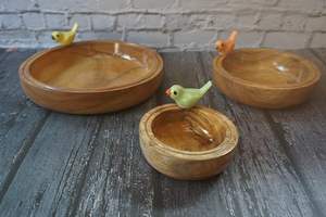 Plat de service et bols décoratifs en bois pour la vaisselle, bols à salade en bambou pour la décoration de la maison, vente à chaud - Product Image 2