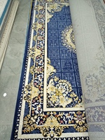 Adiva Bestseller Günstiger Türkischer Maschinengefertigter Fleckresistenter Hochfloriger Geometrischer Orientalischer Teppich aus Polyester für den Hausgebrauch