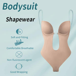 Pakaian dalam korset punggung terbuka Bodysuit wanita Thong seksi korset Push Up <span class=keywords><strong>Leotard</strong></span> pelangsing tubuh Faja dengan <span class=keywords><strong>Bra</strong></span> - Product Image 3