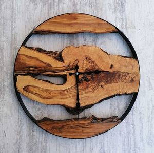 นาฬิกาแขวนผนังสไตล์โบราณสไตล์อาร์ตเดคโคทำจากไม้เหล็กพรีเมียมบรรจุภัณฑ์แบบกำหนดเองสำหรับพื้นที่อยู่อาศัยจากอินเดีย - Product Image 1