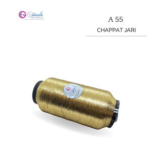 Broderie haute ténacité A 55 Chapat Jari MS Type Polyester Chapat jari avec Lurex S et ST Type Métallique Chapat Jari - Product Image 3