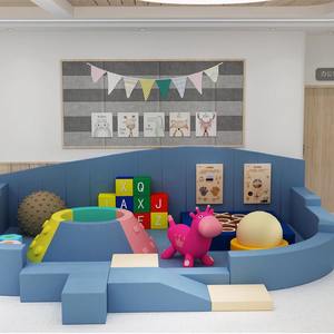 طفل في الداخل دائري دوار محايد لينة اللعب بناء كتل ملعب مجموعات معدات للأطفال - Product Image 4