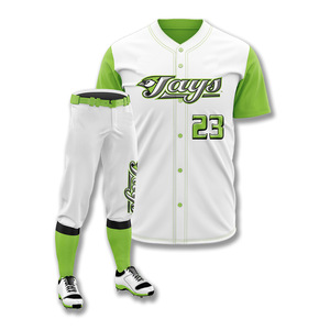 Uniformes de baseball personnalisés grande taille pour hommes Ensembles en polyester vierge à séchage rapide et respirant pour joueurs de softball - Product Image 6