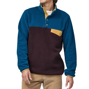 Pull-over décontracté en gros OEM avec fermeture éclair, pull en molleton personnalisé pour homme en coton, demi-zip, molleton respirant, pulls pour homme - Product Image 2