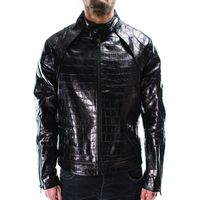 Nouvelle mode de veste en cuir pour hommes veste en cuir véritable de style fermeture éclair pour hommes veste en cuir de qualité supérieure