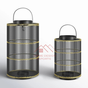 Black Finished Metal Candle <b>Lantern</b> Wedding Decor Floor Candle <b>Lantern</b> - Product Image 3