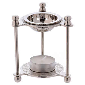 New Arrival Vintage Brass Incense <b>Burner</b> Hot Selling Fixed <b>Oil</b> & Incense Holder Nickel Finished for Religious & Aromatic Use - Product Image 3