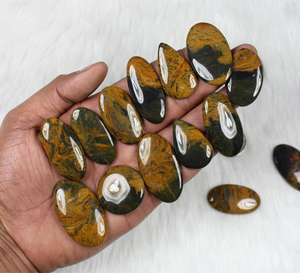 Nouvelle arrivée naturel Pietersite mélange forme lisse haute poli Cabochon pierre précieuse en vrac pour la fabrication d'acier moins de bijoux en acier - Product Image 5