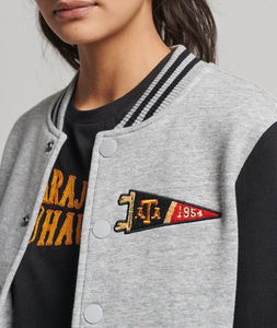 Veste universitaire unisexe avec patchs personnalisés, broderie de nom personnalisée, uniforme d'équipe, vêtements d'extérieur rétro pour l'école, broderie personnalisée - Product Image 2