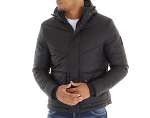 Service OEM Tendance Logo personnalisé Veste matelassée pour hommes Manteau long Garder au chaud Hiver Veste en duvet pour hommes - Product Image 3