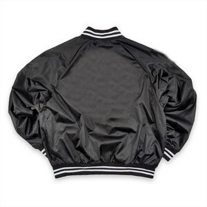 Chaqueta Varsity de Invierno para Hombre, de Satén Rojo de Alta Calidad, con Cuello Alto, Personalizable, Ecológica, Estilo Casual - Product Image 6