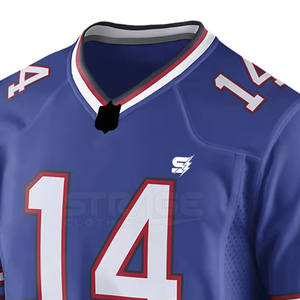 <b>Cheap</b> Price Quick Dry Breathable Short American <b>Football</b> Jerseys OEM Customized Moisture-Wicking Eco-Friendly High Quality - Product Image 3