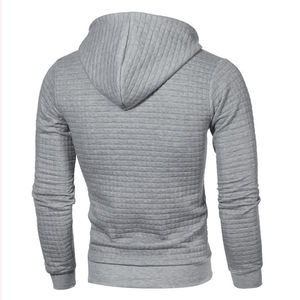Sweats à capuche pour hommes Sweatshirts à capuche Slim-fit Pull à fermeture éclair latérale pour homme Pull à capuche à carreaux Sweat-shirt décontracté vêtements d'hiver pour la coutume - Product Image 4