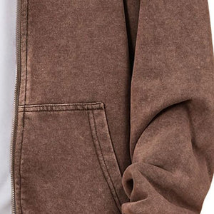 Sudadera con Capucha Gruesa Personalizada para Hombre, Estilo Vintage, 100% Algodón Básico, Tallas Grandes, Lavado Ácido - Product Image 6