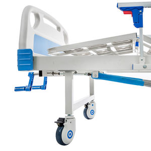 Cama Médica Manual de Dos Funciones para Uso Clínico y Hospitalario con Soporte para Vía Intravenosa y Colchón, Venta al Por Mayor de Fábrica a <span class=keywords><strong>Precio</strong></span> Económico - Product Image 5