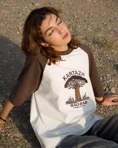 2025 New Design Print Top Women's <b>Raglan</b> Sleeve Spicy Girl <b>T</b>-<b>Shirt</b> Knitted Cotton Spandex Fitted Apparel for Womens - Product Image 3