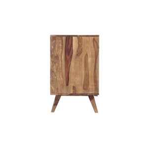 Gabinete de buffet de madera maciza moderno para sala de estar Madera natural con tres cajones y puerta grande para muebles del hogar o la escuela - Product Image 4