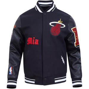 เสื้อแจ็คเก็ตวาร์ซิตี้คุณภาพสูง กันลม ระบายอากาศได้ดี สำหรับฤดูหนาว ปักโลโก้ตามสั่ง ดีไซน์แบบยูนิเซ็กซ์ ทรงเบสบอล คอตั้ง ปักลายด้านหน้า - Product Image 1