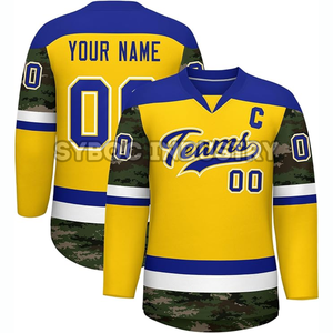 Jersey de Hockey sobre Hielo Personalizado para Hombre, Nuevo Diseño de Uniforme de Hockey, Impresión por Sublimación, Tela 100% Poliéster Transpirable, para Regalo de Equipo - Product Image 2