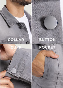 Veste en jean vintage pour homme de qualité supérieure du meilleur fournisseur, nouvelle collection printemps, en polyester, élégante, respirante, imperméable et à séchage rapide - Product Image 6