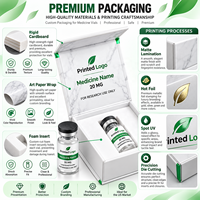 Boîte d'emballage personnalisée pour flacon de 3 ml, boîte en papier rigide magnétique avec insert en mousse, boîte pour flacon en verre imprimée, emballage pharmaceutique OEM ODM