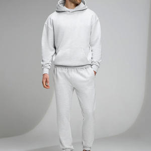 Conjunto de chándal personalizado para hombre al por mayor con logotipo, pantalones deportivos y sudadera con capucha para compradores al por mayor - Product Image 4