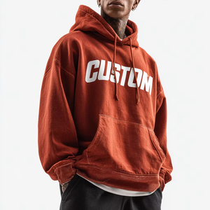 Vente en gros Sweat à capuche en coton imprimé de haute qualité Sweat à capuche pour hommes en coton de luxe imprimé surdimensionné - Product Image 1
