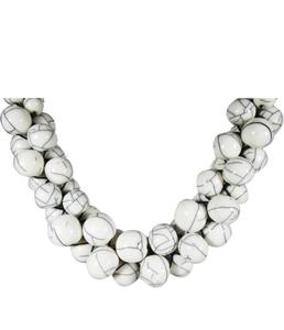 Collar de cuentas de resina de moda hermoso pulido de alta calidad hecho a mano último de lujo personalizado para mujeres de la India. - Product Image 3