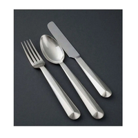 Ensemble de couverts élégant en acier inoxydable miroir 6 pièces avec manches en acrylique, comprenant cuillère, fourchette et couteau pour la salle à manger et les restaurants