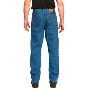 Pantalones vaqueros azules desgastados lavados para hombre Otoño Invierno Casual Streetwear Jeans de pierna recta hombres - Product Image 4