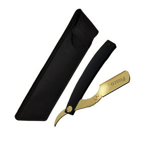 Meilleur fabricant Pissco pour rasoir personnalisé avec logo, couteau à raser pliable en acier inoxydable avec lame droite, rasoir de barbier - Product Image 4