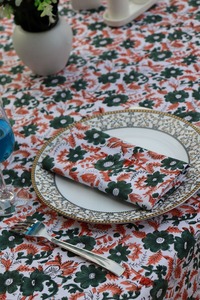 Moderne Boho Bloc Imprimer Coton Serviettes Écologique Réutilisable À La Main Tous Les Jours Dîner Nappe pour Mariages Hôtels-Vente en Gros - Product Image 2