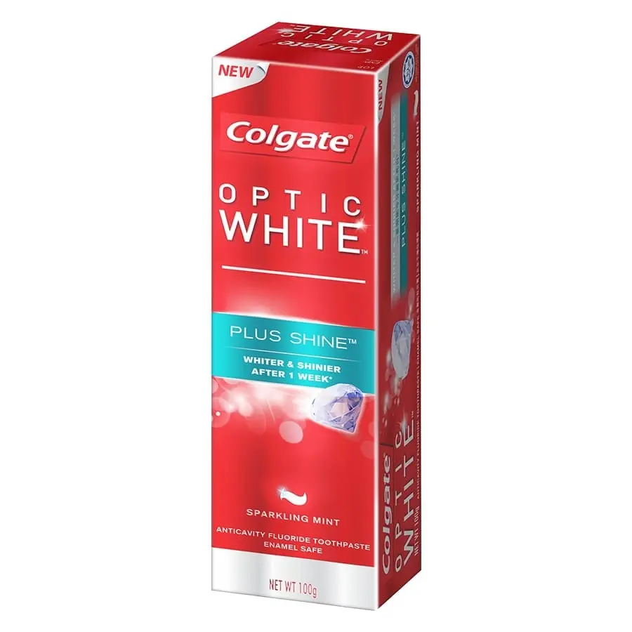 Vente en gros exportateur de dentifrice Colgate Optic White Dazzling White 100 Gm Pack prix bon marché en vrac