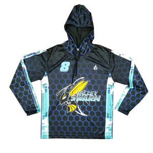 เสื้อฮู้ดกีฬาแขนยาวของผู้ชายเสื้อมีฮู้ดพิมพ์ซับลิเมชันสไตล์ต่างๆสำหรับโค้ช - Product Image 1