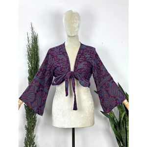 Yak Wool Tie Top Boho Chic Cozy Himalayan Wool Handmade Indian Wrap Halter Top Warm Cozy <b>Bell</b> Sleeves Long Hippie Vibes Parfait - Product Image 1
