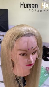 Perruque Lace Front Wig naturelle lisse, cheveux humains, perruque Lace Front Wig, Transparent, Invisible, petits nœuds, ligne de cheveux fine, couleur naturelle, blond 613 - Product Image 2