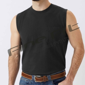 เสื้อกล้ามฟิตเนสแขนกุดสำหรับผู้ชายผ้าฝ้ายสำหรับออกกำลังกายยิมปล่อยชายเสื้อถักระบายอากาศได้ดีโลโก้ออกแบบได้ตามที่ต้องการ - Product Image 5