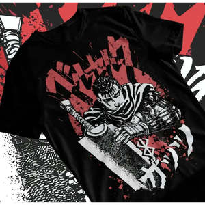 Camiseta de Algodón Berserk Manga con Diseño de Jersey de 210/240/260gsm, Impresión por Sublimación y Serigrafía - Product Image 4