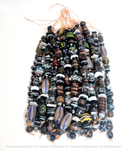 Lámpara de 10 hebras, cuentas de vidrio de trabajo, combinación azul para fabricación de joyas, decoración, manualidades DIY - Product Image 2